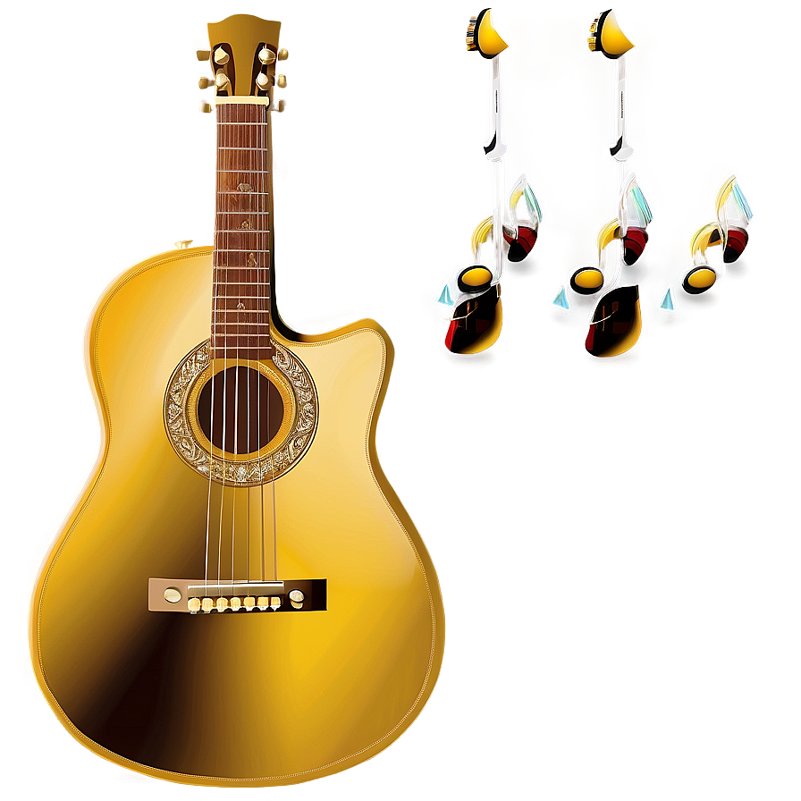 Gold Guitar Strings Png 58 PNG Image