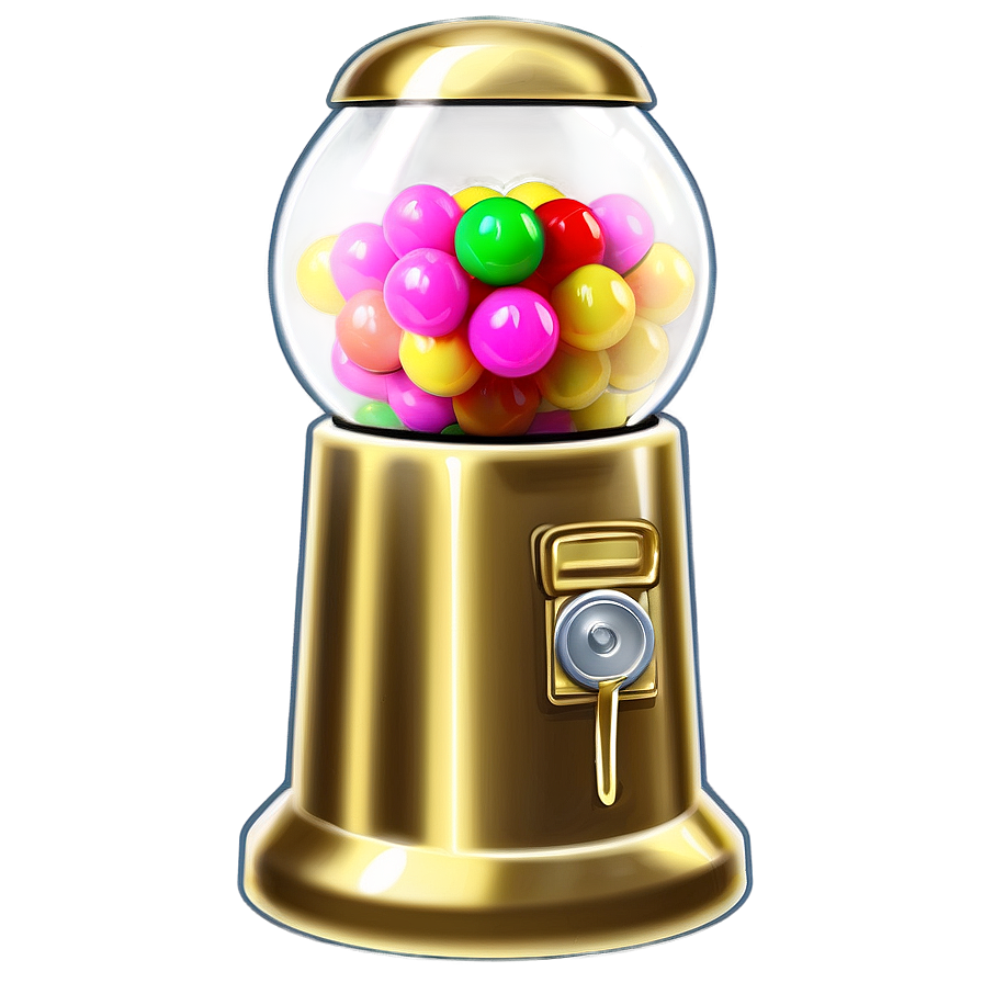 Gold Gumball Machine Png Gxi PNG Image