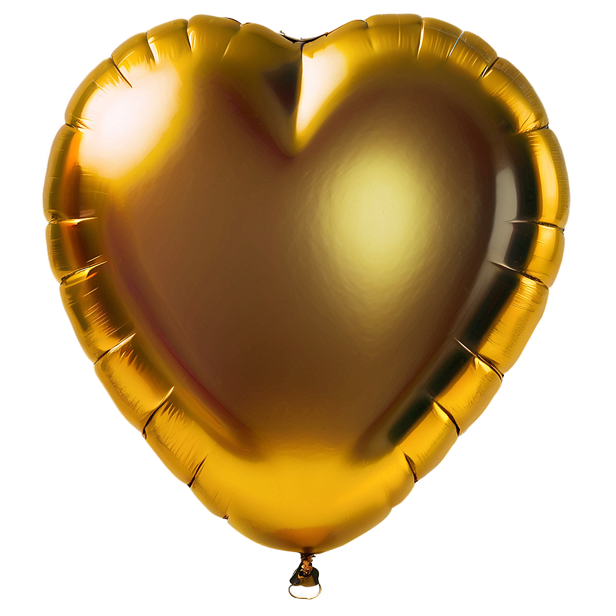 Gold Heart Balloon Png Iav PNG Image