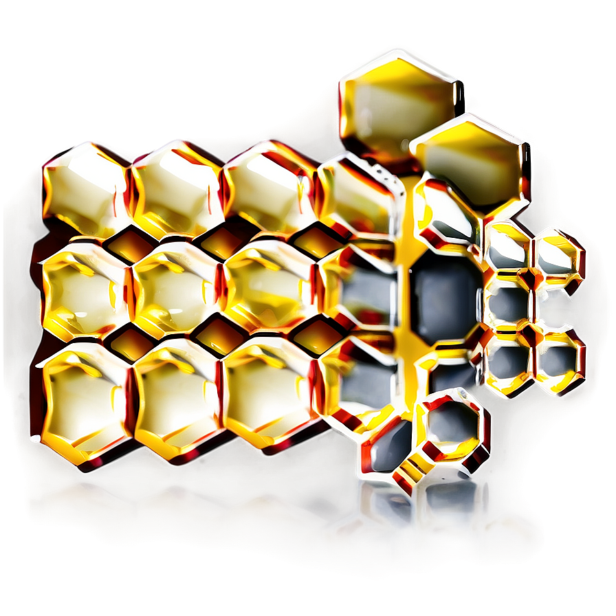 Gold Hexagon Pattern Png Pcu62 PNG Image