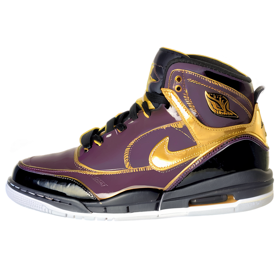 Gold Jordan Sneakers Png 06122024 PNG Image