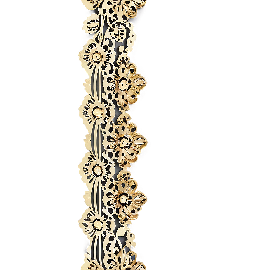 Gold Lace Embellishment Png Nnd PNG Image