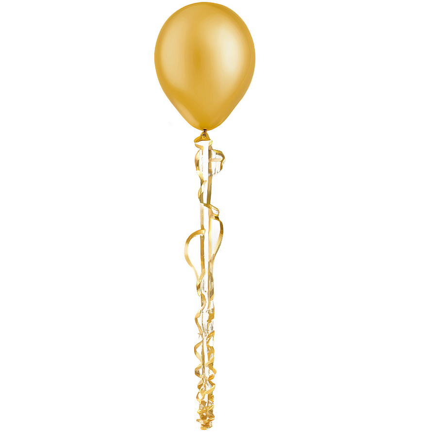 Gold Latex Balloon Png Vab PNG Image