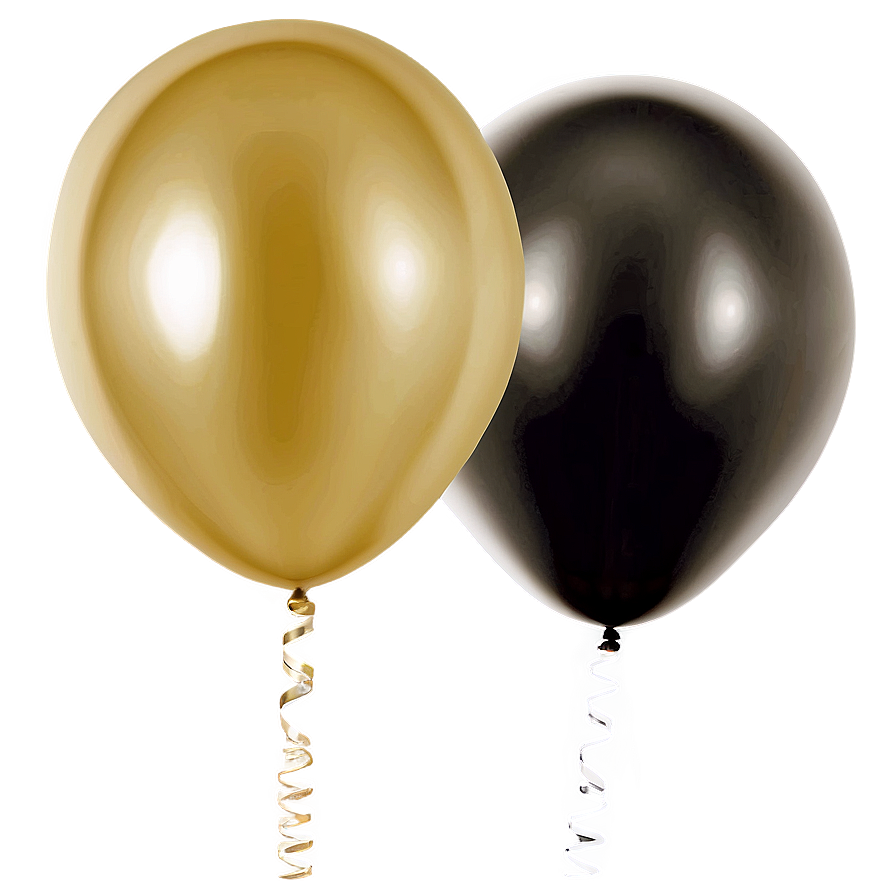 Gold Latex Balloons Png Spa14 PNG Image