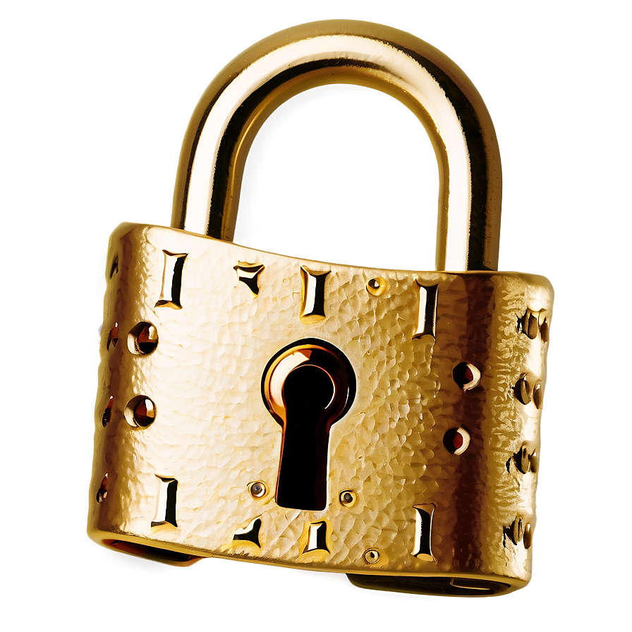 Gold Lock Png 61 PNG Image