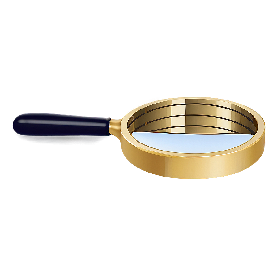 Gold Magnifying Glass Png 05042024 PNG Image