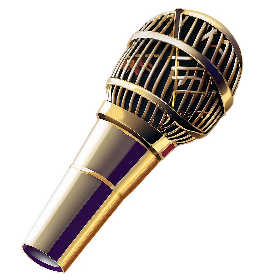 Gold Microphone Png 91 PNG Image