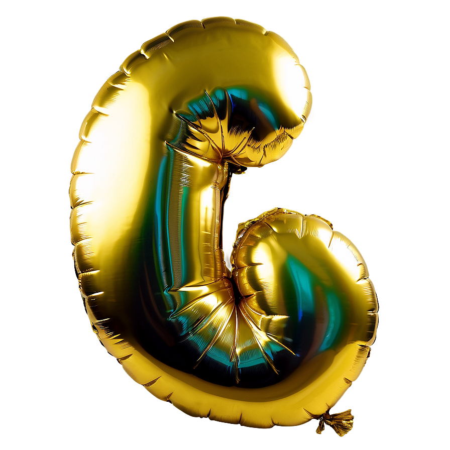 Gold Mylar Balloon Png 06212024 PNG Image