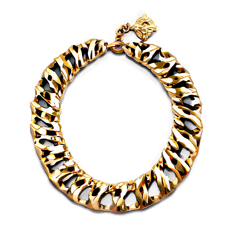 Gold Necklace B PNG Image