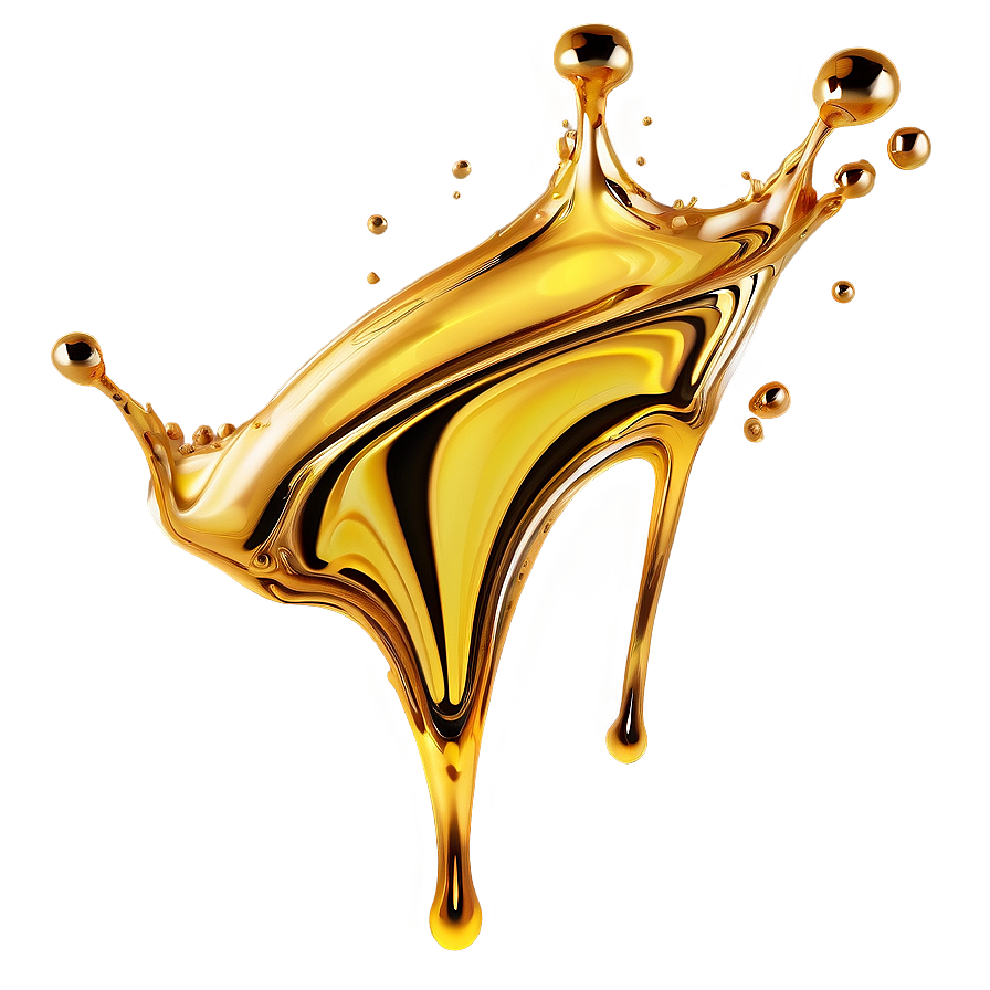 Gold Oil Splash Png 06282024 PNG Image