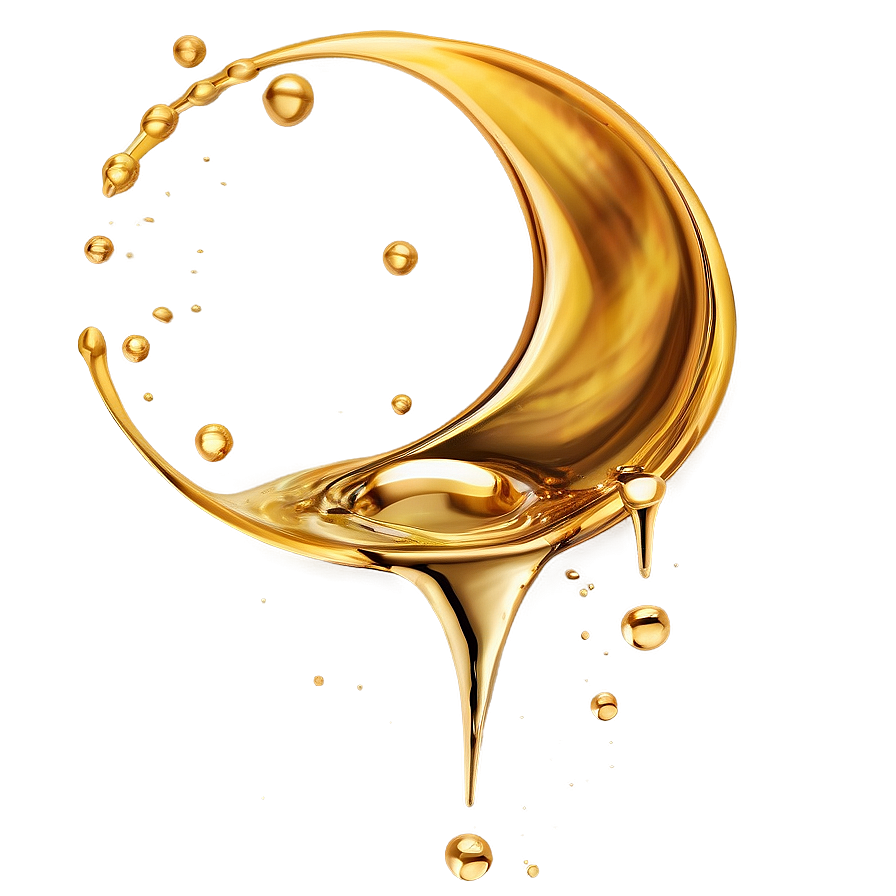 Gold Oil Splash Png 86 PNG Image