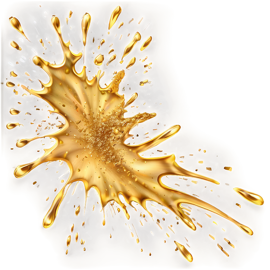 Gold Paint Splatter Png Fpl PNG Image