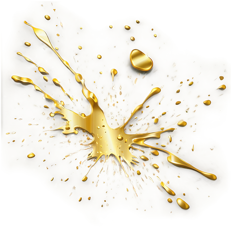 Gold Paint Splatter Png Jmi PNG Image