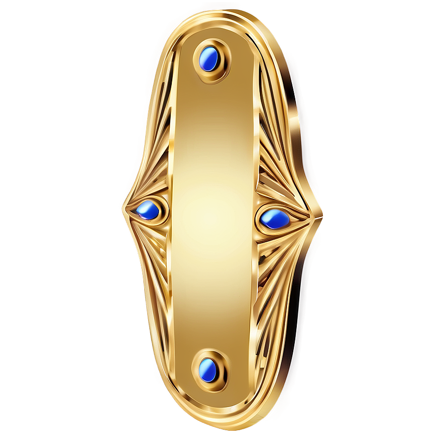 Gold Plate A PNG Image