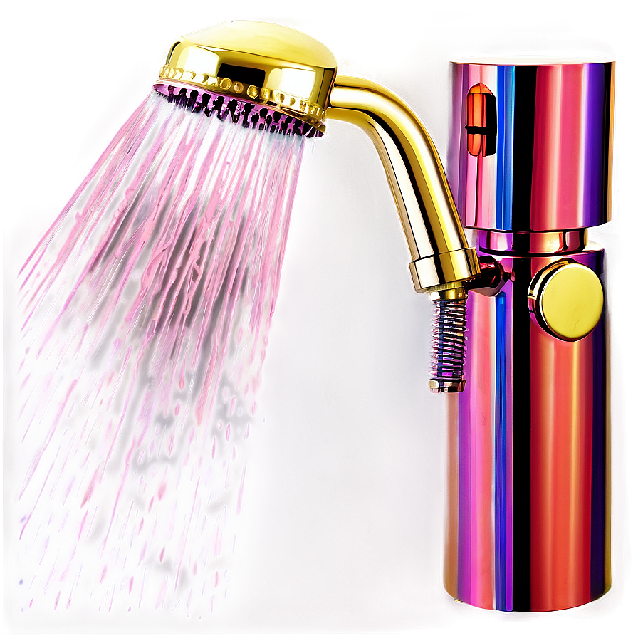 Gold Plated Shower Head Png 06262024 PNG Image