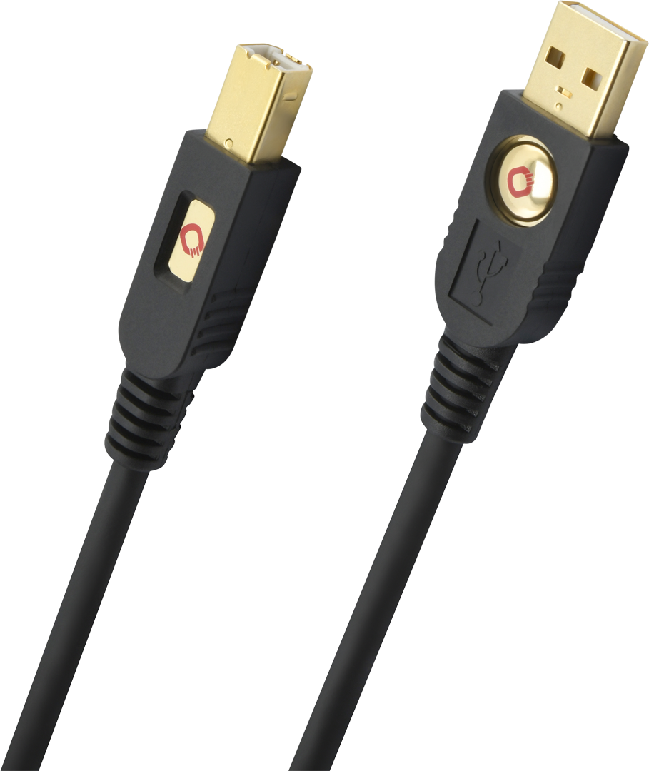 Gold Plated U S B Cable PNG Image