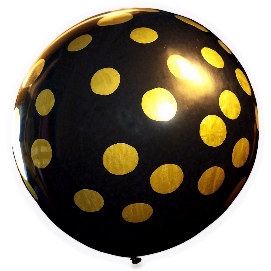 Gold Polka Dot Balloons Png 05252024 PNG Image