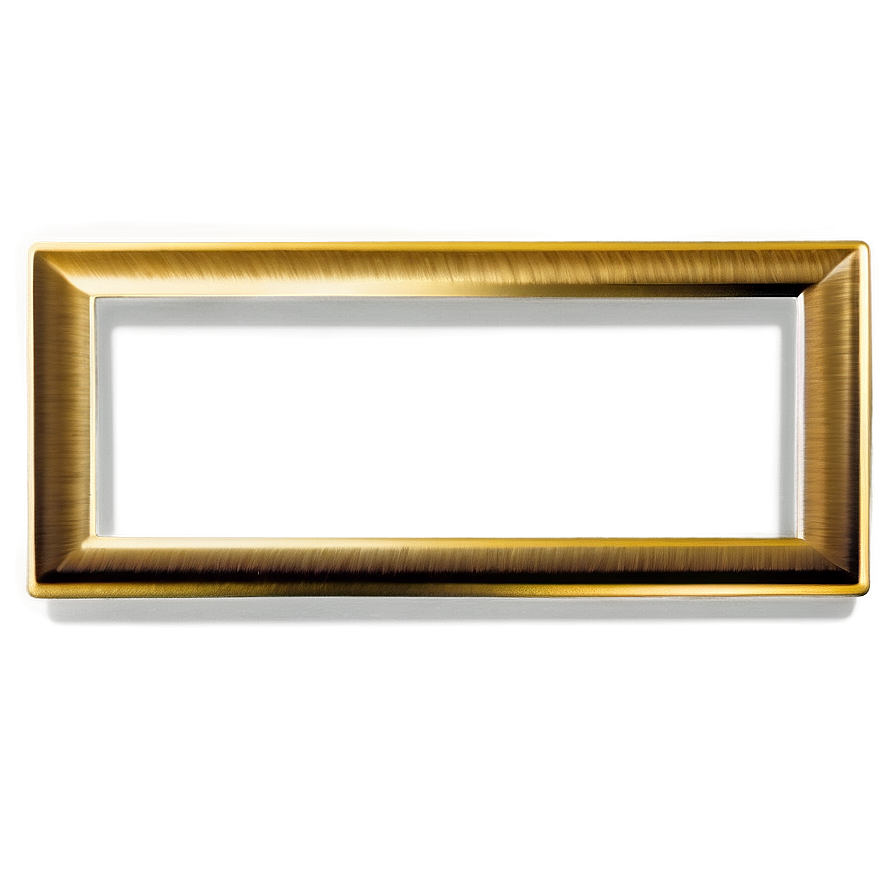 Gold Rectangle For Business Card Png Mgd PNG Image