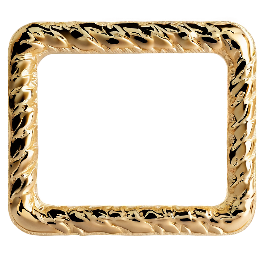 Gold Rectangle For Invitation Png Rln PNG Image