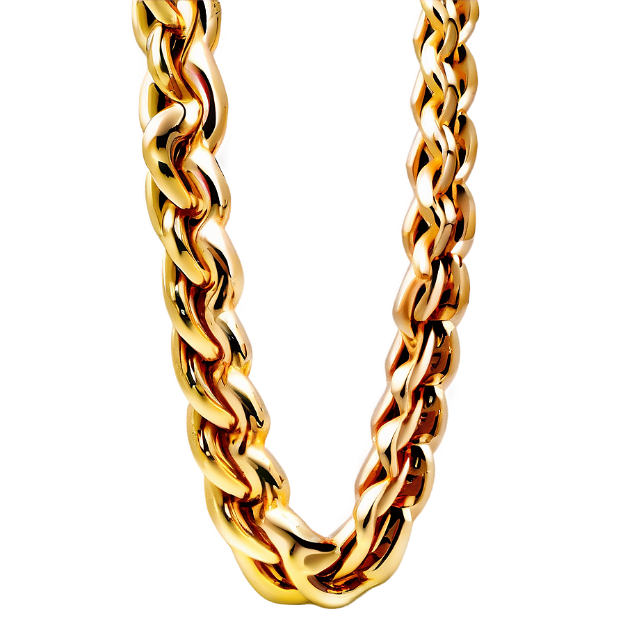 Gold Rope Chain Png 05042024 PNG Image