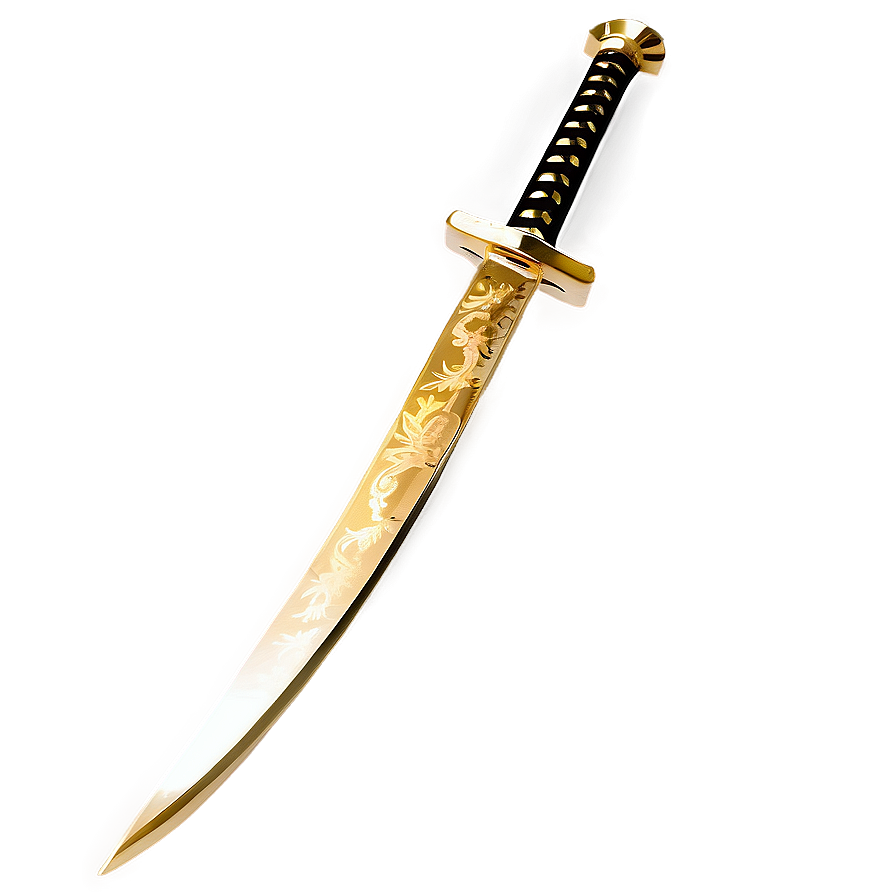 Gold Samurai Sword Png 05032024 PNG Image