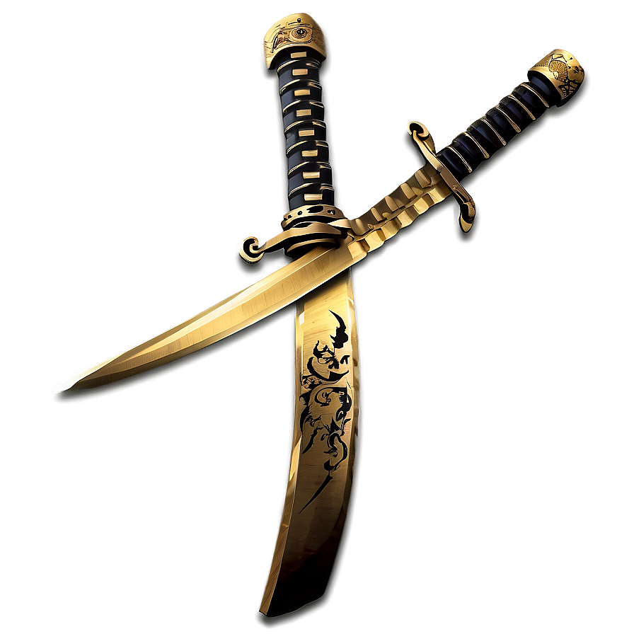 Gold Samurai Sword Png Jxc5 PNG Image