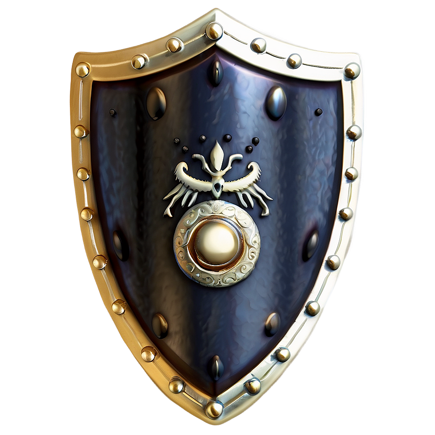 Gold Shield B PNG Image