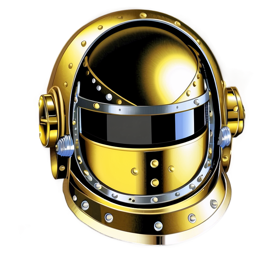 Gold Space Helmet Png Chg24 PNG Image