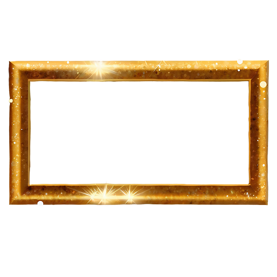 Gold Sparkle Frame Png Lni47 PNG Image