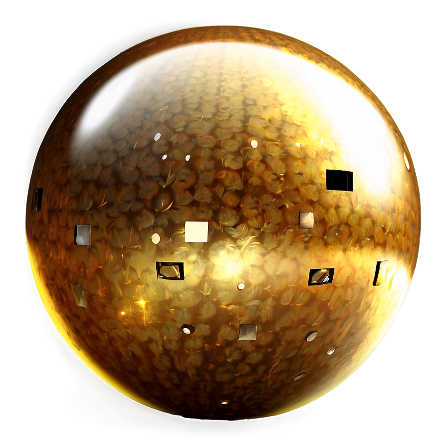 Gold Sparkle Sphere Png 06122024 PNG Image