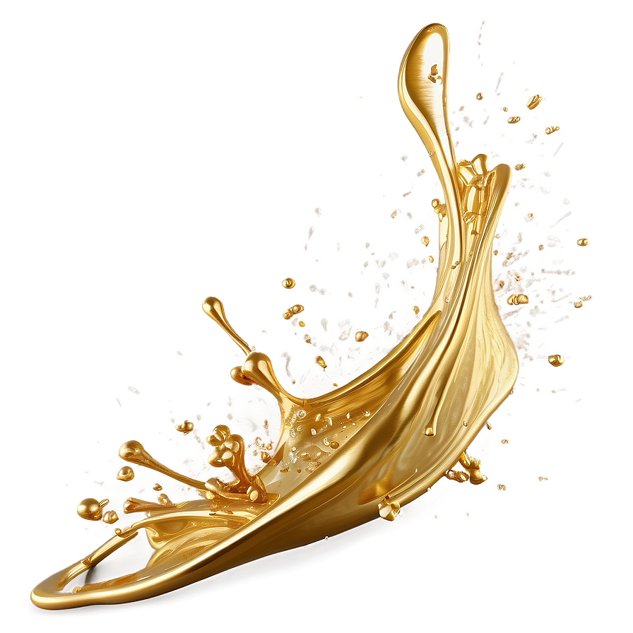 Gold Splash In Slow Motion Png Kqg PNG Image