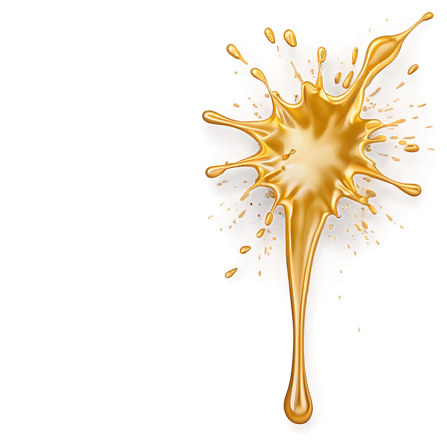 Gold Splash Ink Drop Png 06282024 PNG Image