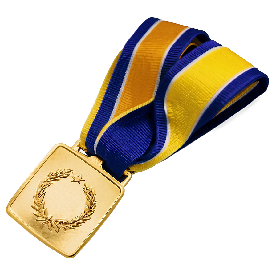 Gold Square Medal Png Qwt85 PNG Image