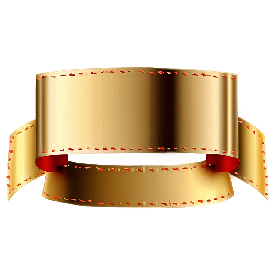 Gold Square Ribbon Banner Png 99 PNG Image