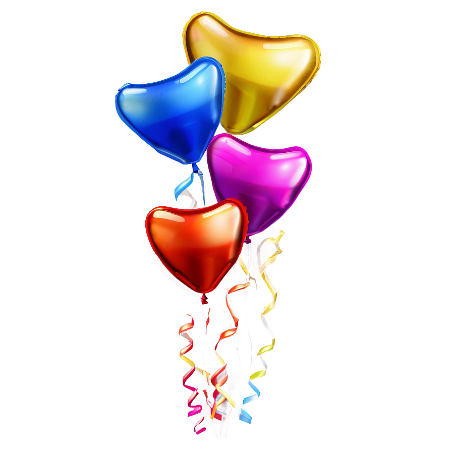 Gold Star Balloons Png 05252024 PNG Image