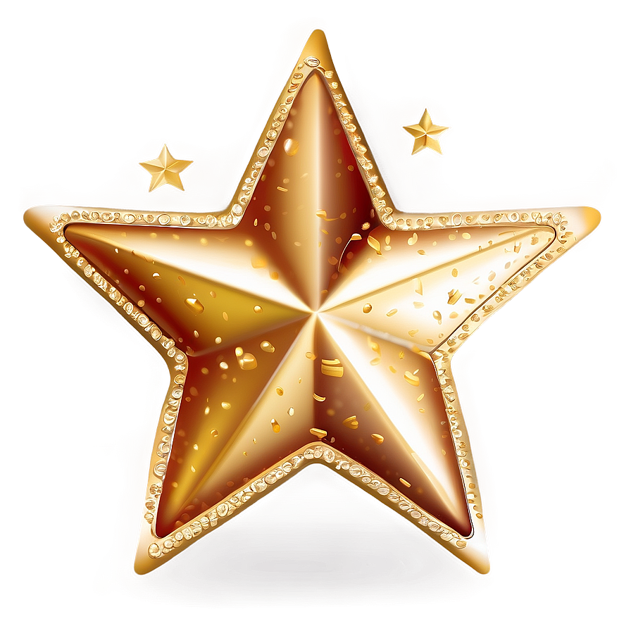 Gold Star Clipart Png 16 PNG Image