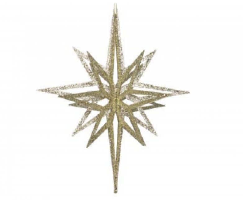 Gold Star Ornament PNG Image