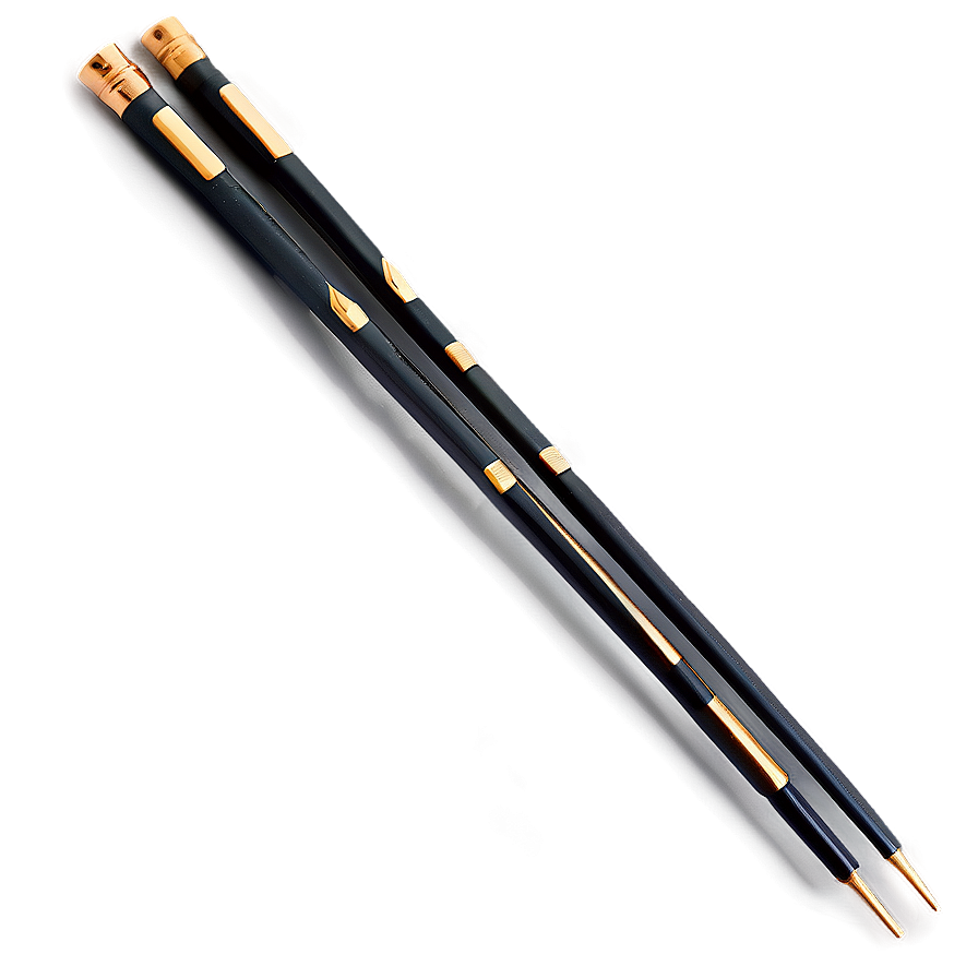 Gold-tipped Chopstick Png 83 PNG Image