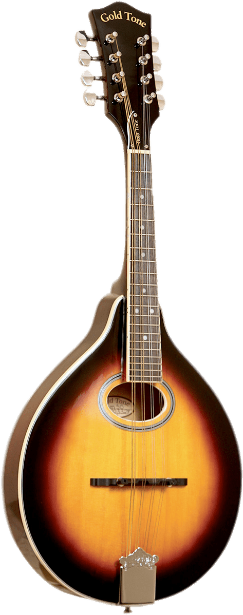 Gold Tone Mandolin Sunburst Finish PNG Image