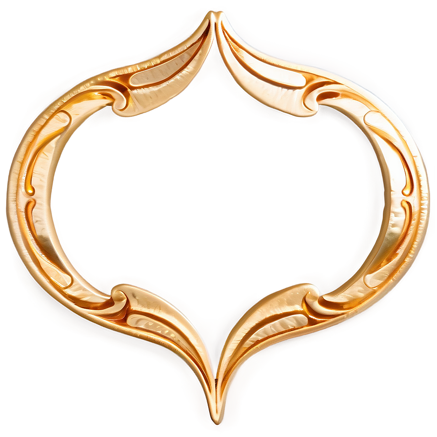 Gold Trim Arabesque Png 06282024 PNG Image