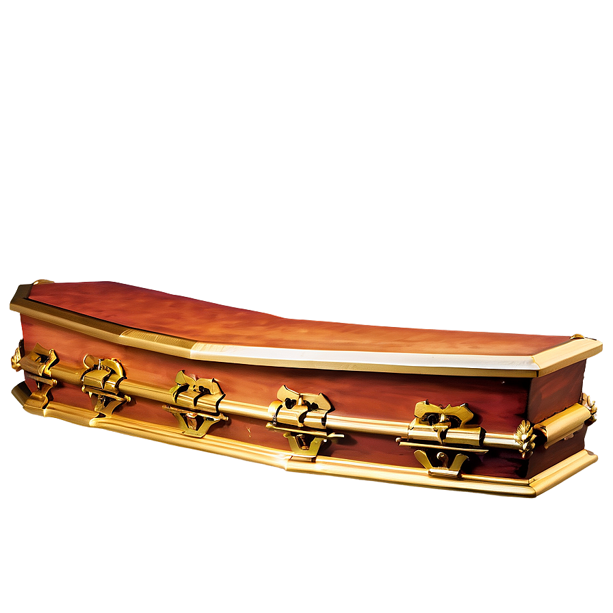 Gold Trim Coffin Png Sgl PNG Image