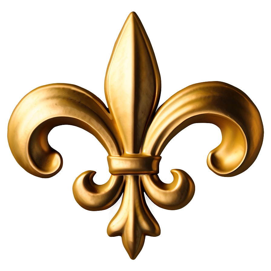 Gold Trim Fleur-de-lis Png Emh PNG Image