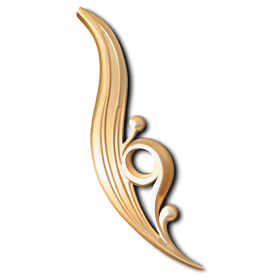 Gold Trim Flourish Png 48 PNG Image