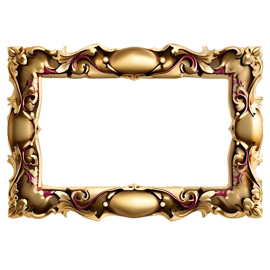 Gold Trim Frame Png Vny48 PNG Image