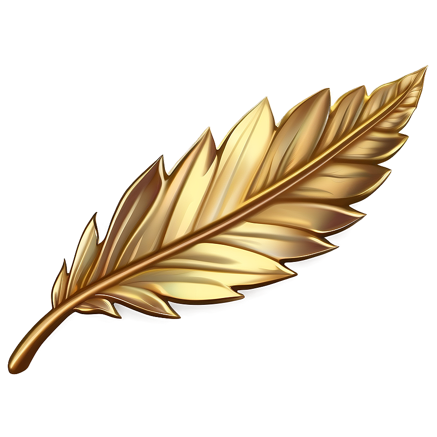 Gold Trim Leaf Png 06282024 PNG Image