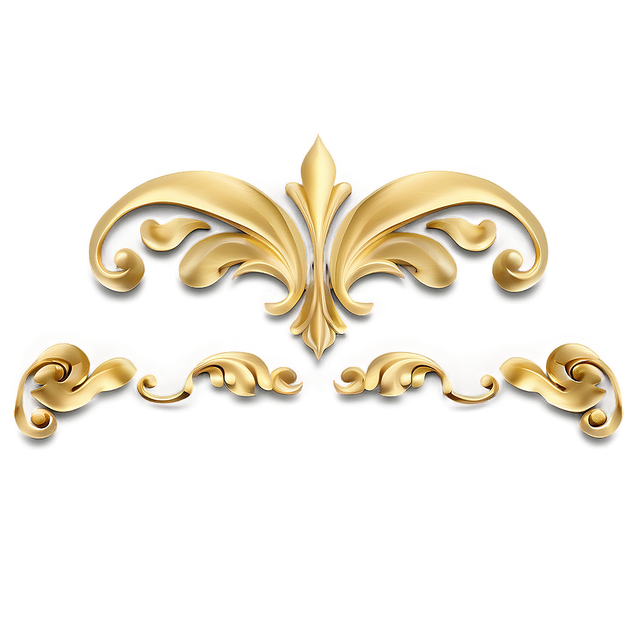 Gold Trim Motif Png Hxx3 PNG Image