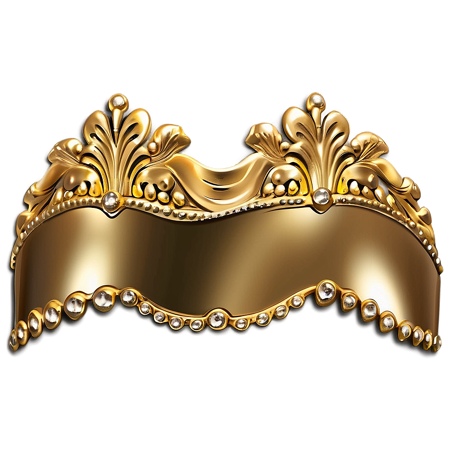 Gold Trim Scallop Edge Png 42 PNG Image