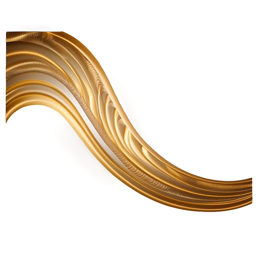 Gold Trim Wave Pattern Png 59 PNG Image