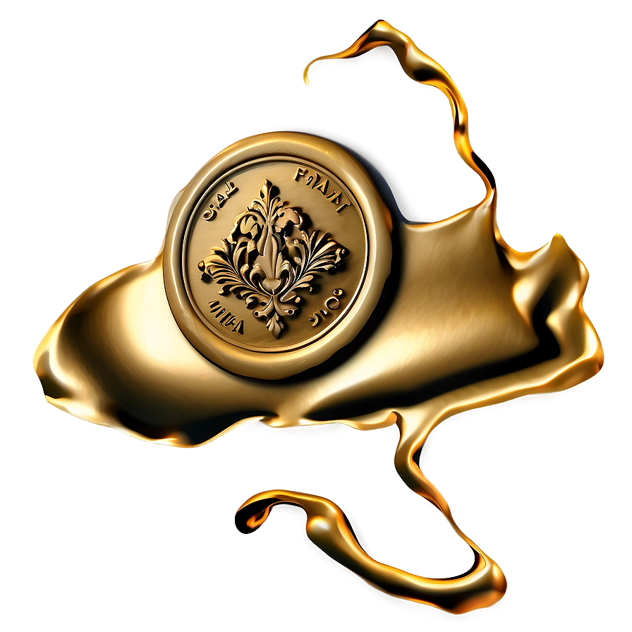 Gold Wax Seal Png 33 PNG Image