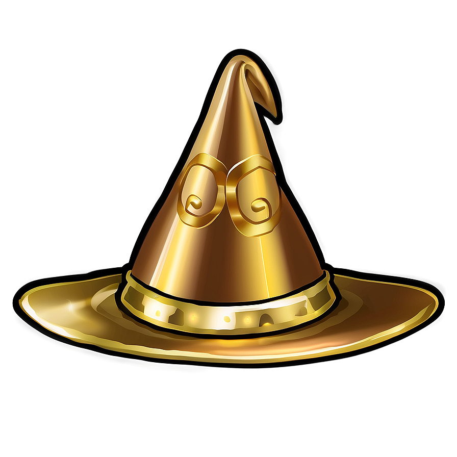 Gold Wizard Hat Png Vky PNG Image